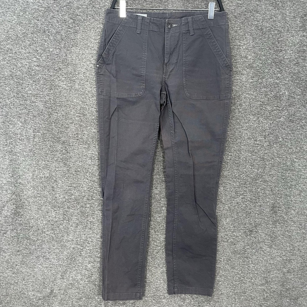 Stio Pants Womens 8 Gray Organic Cotton Twill Chino Stretch Pockets Casual